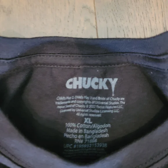 Chucky Black Men's T-Shirt Size XL - Picture 2 of 5